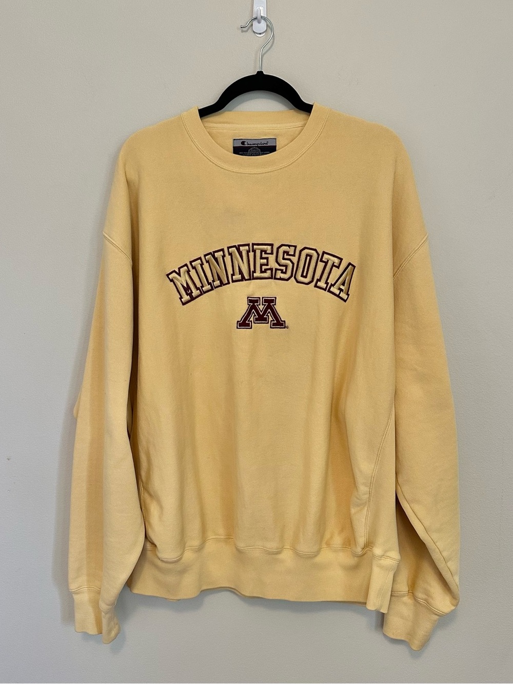 Vintage Champion Minnesota Golden Gophers Crewneck Sweater XL Embroidered NCAA